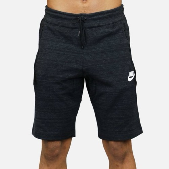 Nike NSW AV15 Advanced Knit Shorts In Black 837014-010 - Picture 2 of 12